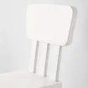 IKEA MAMMUT МАММУТ, детский стул, внутренний / наружный / белый 403.653.71 фото thumb №3