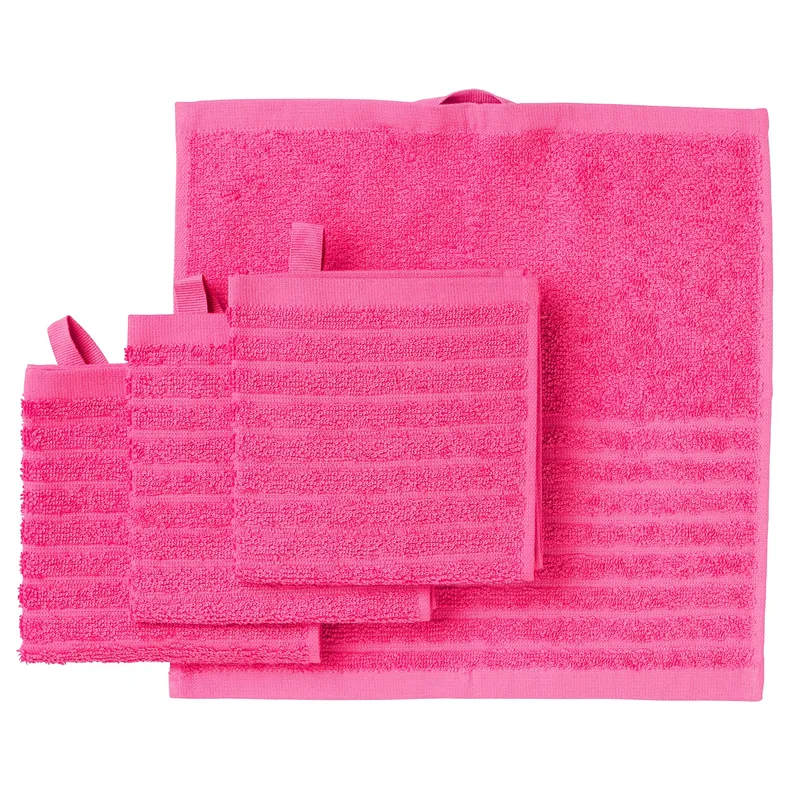 IKEA VÅGSJÖN ВОГШЕН, рушничок, яскраво-рожевий, 30x30 см 905.710.95 фото №1