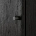 IKEA BILLY БИЛЛИ / OXBERG ОКСБЕРГ, стеллаж комбинация с дверцами, черная имитация дуб, 160x106 см 794.835.90 фото thumb №4