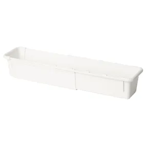 IKEA KACKLA, висувний контейнер, білий, 18-28x13 см 106.020.48 фото