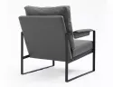 Крісло м'яке з металевим каркасом SIGNAL FOCUS Buffalo, екошкіра: сірий фото thumb №11