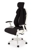 Крісло офісне, комп'ютерне HALMAR CHRONO, чорний/білий фото thumb №1