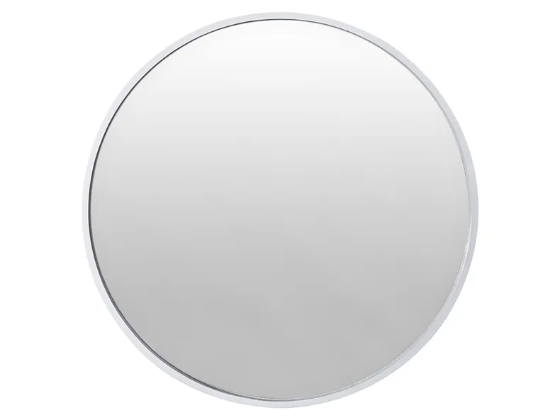 BRW настінне дзеркало 50 см кругле біле 066599 фото №1