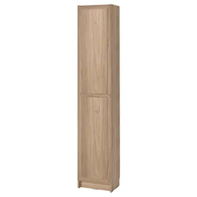 IKEA BILLY БІЛЛІ / OXBERG ОКСБЕРГ, книжкова шафа з дверцятами, імітувати. дуб, 40x30x202 см 295.631.36 фото