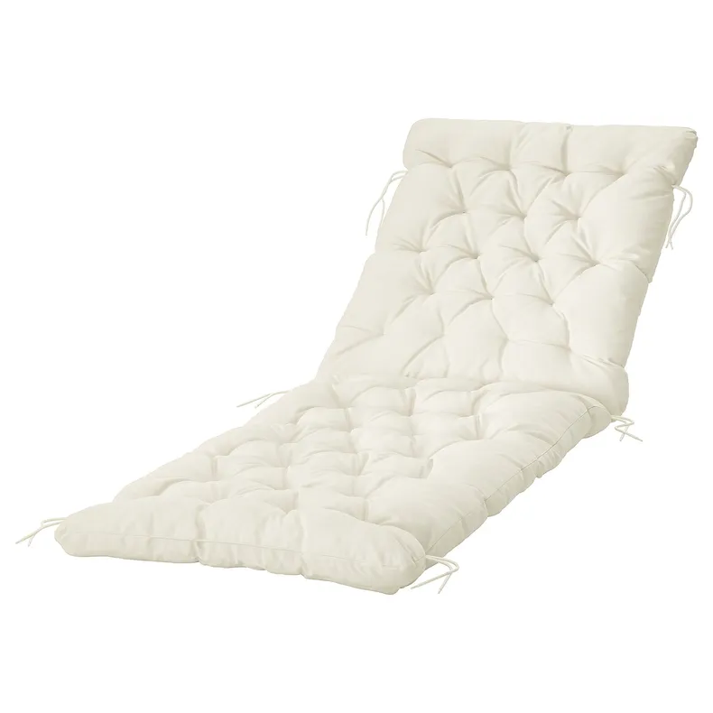 IKEA KUDDARNA КУДДАРНА, подушка для шезлонга, бежевий, 190x60 см 704.808.31 фото №1