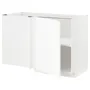IKEA METOD МЕТОД, угловой напольный шкаф с полкой, белый Энкёпинг / белая имитация дерева, 128x68 см 394.735.93 фото