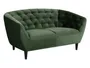 BRW Двухместный диван Ria 2 из стеганого велюра темно-зеленого цвета SO-RIA-2S--VIC_68AC фото