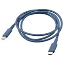 IKEA SITTBRUNN СИТТБРУНН, кабель USB-C–USB-C, голубой, 1 m 305.466.50 фото thumb №1