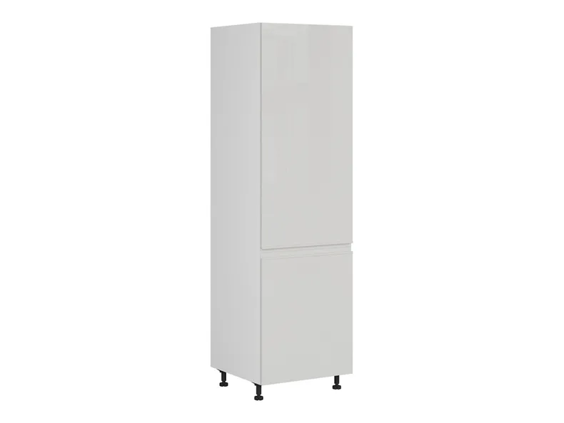 BRW высокий цокольный шкаф для кухни Sole 60 см слева светло-серый глянец, альпийский белый/светло-серый глянец FH_D_60/207_L/L-BAL/XRAL7047 фото №2