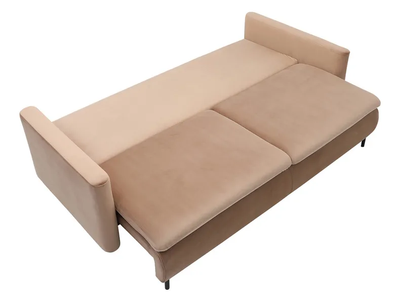 BRW Трехместный диван-кровать BRW SOPHIA с ящиком для хранения велюр бежевый SO3-SOPHIA-LX_3DL-G1_B854BD фото №6