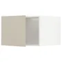 IKEA METOD МЕТОД, верхня шафа для холодильн / мороз кам, білий / хавсторпський бежевий, 60x40 см 394.585.64 фото