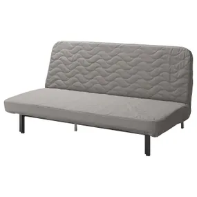 IKEA NYHAMN НІХАМН, 3-місний диван-ліжко, з латексним матрацом / Knisa сірий / бежевий 193.063.74 фото