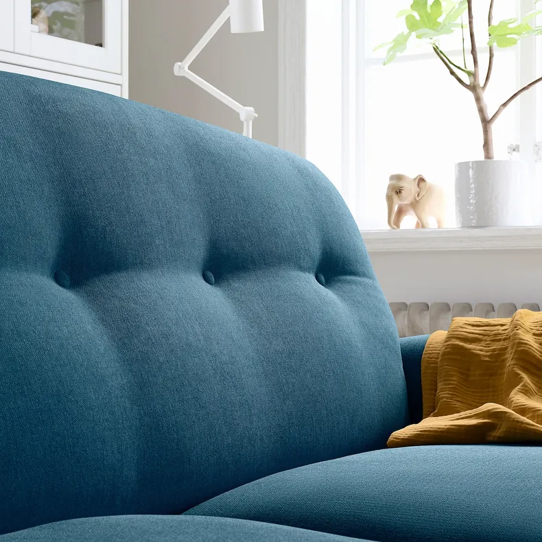 IKEA ESSEBODA ЭССЕБОДА, 3-местный диван, Талмыра / голубая береза 694.435.09 фото №5