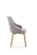 Кухонный стул HALMAR TOLEDO 2 дуб медовый/серый фото thumb №2