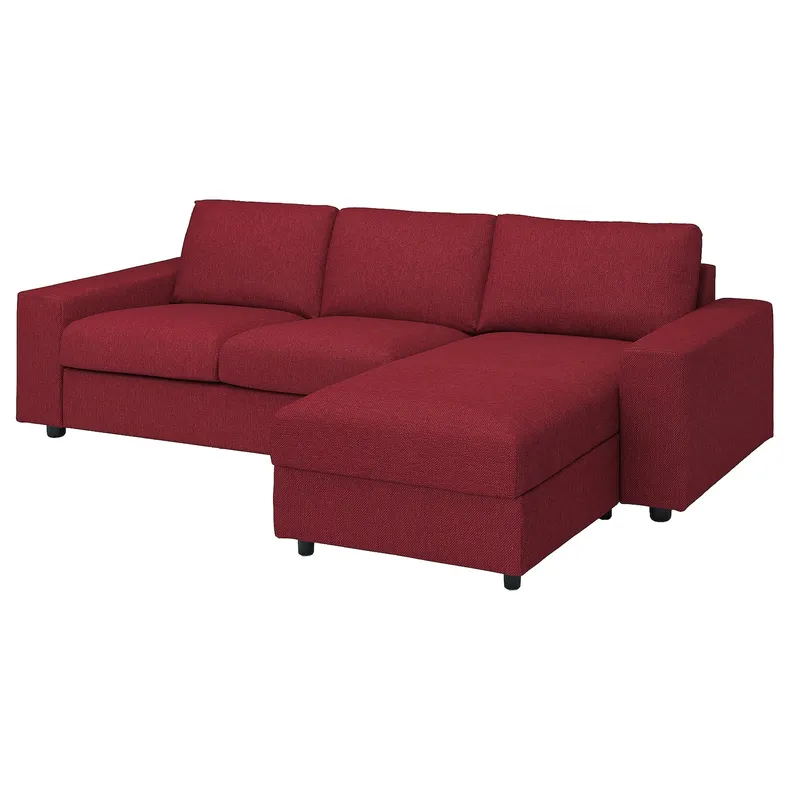IKEA VIMLE ВІМЛЕ, 3-місний диван із кушеткою 594.328.13 фото №1