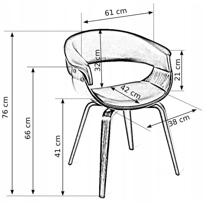 MEBEL ELITE Стілець GARY Чорний фото №10