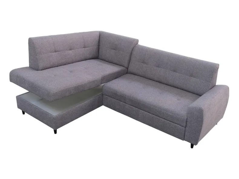 BRW Правосторонний угловой диван-кровать Nola с ящиком для хранения серый, Пузырь 06 NA-NOLA-UPP_2FL-G2_BD6133 фото №4