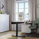 IKEA MITTZON МІТТЗОН, письмовий стіл, okl береза/чорний, 160x80 см 895.291.06 фото thumb №3