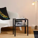 IKEA KNARREVIK КНАРРЕВІК, приліжковий столик, чорний, 37x28 см 005.763.18 фото thumb №4