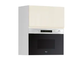 BRW Кухонный верхний шкаф Sole 60 см с микроволновой печью магнолия глянец, альпийский белый/магнолия глянец FH_GMO_60/72_O_MBNA900-BAL/XRAL0909005/IX фото