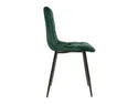 BRW Комплект из 4 стульев Барри бархат зеленый, темно-зеленый/черный SJ180_19_4SZT-ZIELONY фото thumb №3
