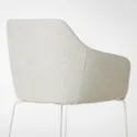 IKEA TOSSBERG ТОССБЕРГ, стілець, білий металл / бежевий Gunnared 805.652.74 фото thumb №6