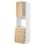 IKEA METOD МЕТОД / MAXIMERA МАКСІМЕРА, висока шафа д / духов з дверц / 3 шухл, білий / ФОРСБАККА дуб, 60x60x220 см 195.095.45 фото