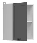BRW Верхний кухонный шкаф Junona Line 40 см левый/правый графит, белый/графит G1D/40/57_LP-BI/GF фото thumb №3