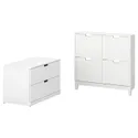 IKEA STÄLL / NORDLI, меблі для передпокою, комплект з 2 предметів, білий 395.279.30 фото thumb №1