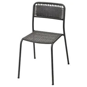 IKEA VIHOLMEN ВИХОЛЬМЕН, садовый стул, тёмно-серый 204.633.01 фото