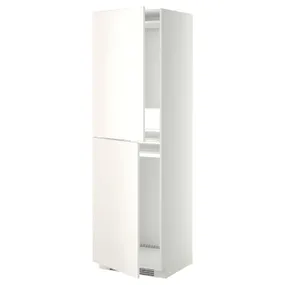 IKEA METOD МЕТОД, висока шафа для холодильнка / морозил, білий / ВЕДДІНГЕ білий, 60x60x200 см 199.207.01 фото