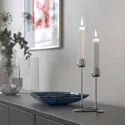 IKEA SILVERPÄRON СИЛВЕРПЭРОН, подсвечник для 2 свечей, серебро, 20 см 405.749.87 фото thumb №2