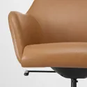 IKEA TOSSBERG ТОССБЕРГ / LÅNGFJÄLL ЛОНГФЬЄЛЛЬ, крісло для конференцій, Бабуся світло-коричнева / чорна 995.130.96 фото thumb №2