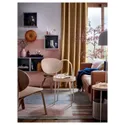 IKEA MAJGULL МАЙГУЛЛЬ, світлонепроникні штори, пара, бежевий і жовтий, 145x300 см 705.860.26 фото thumb №3