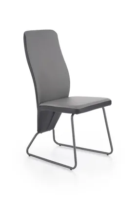 Кухонний стілець HALMAR K300, чорний/сірий (2р=4шт) фото
