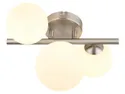 BRW Трехпозиционный металлический потолочный светильник Riha серебристый 091483 фото thumb №1