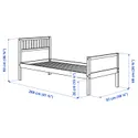 IKEA SMYGA СМИГА, каркас кровати, светло-серый, 90x200 см 604.807.80 фото thumb №5