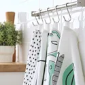 IKEA RINNIG РІННІГ, рушник кухонний, білий/зелений/візерунок, 45x60 см 604.763.54 фото thumb №5