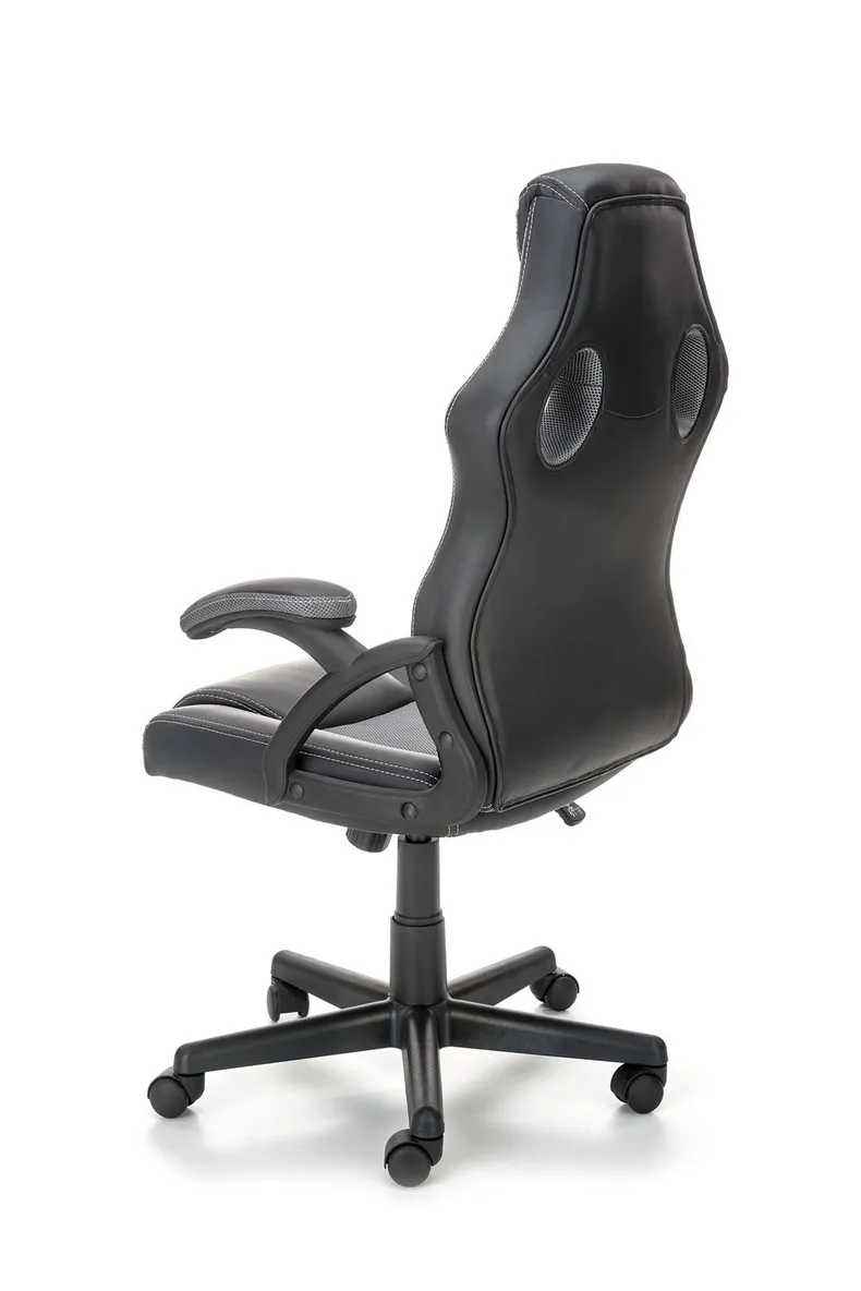 Кресло компьютерное HALMAR BERKEL, черный/серый фото №4