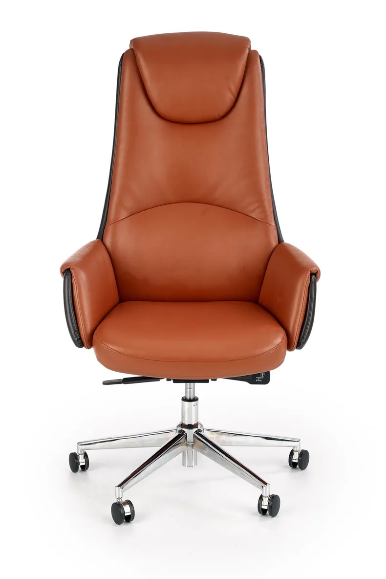 Кресло компьютерное, офисное вращающееся HALMAR CALVANO : темно-коричневый/светло-коричневый фото №11
