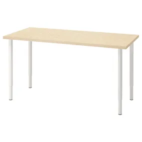 IKEA MITTCIRKEL МІТТЦІРКЕЛЬ / OLOV ОЛОВ, письмовий стіл, яскравий ефект сосни / білизни, 140x60 см 995.087.64 фото