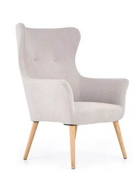 Кресло мягкое HALMAR COTTO светло-серый фото
