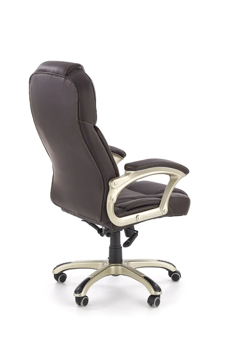 Кресло компьютерное офисное вращающееся HALMAR DESMOND, темно-коричневый фото №4