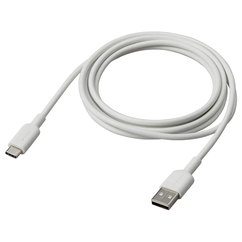 IKEA SITTBRUNN СІТТБРУНН, кабель USB-A–USB-C, білий, 2 m 905.876.85 фото №1