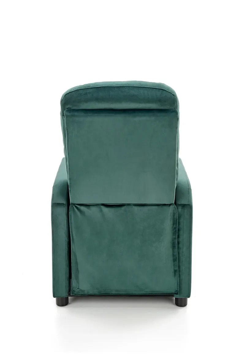 Крісло реклайнер м'яке розкладне HALMAR FELIPE 2, темно-зелений фото №3