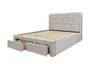 Двуспальная кровать HALMAR MARISOL 160х200 см бежевая фото