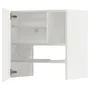 IKEA METOD МЕТОД, настінн шаф д / витяжки з полиц / дверц, білий / Ringhult світло-сірий, 60x60 см 895.053.32 фото