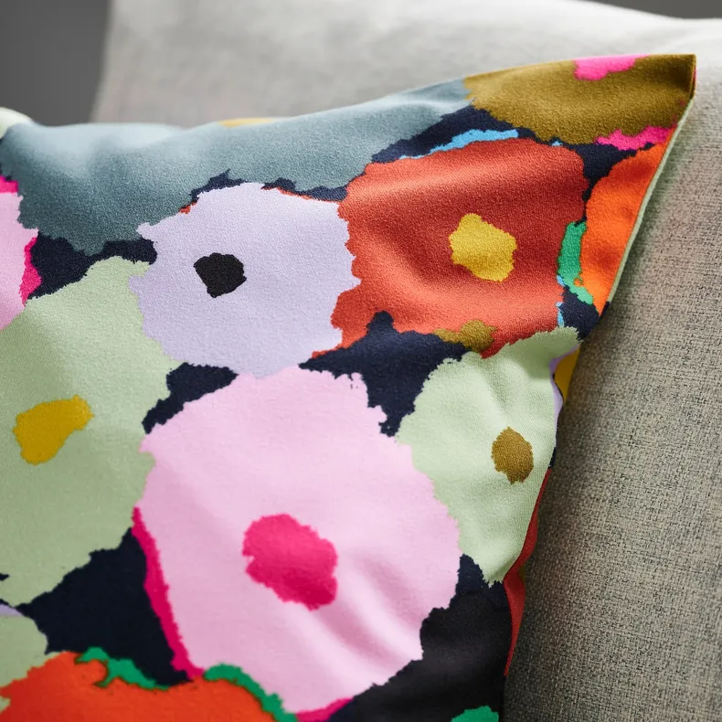 IKEA MURREVA МУРРЕВА, чехол на подушку, многоцветный, 50x50 см 805.828.05 фото №3