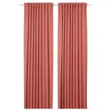 IKEA MAJGULL МАЙГУЛЛ, затемняющие гардины, 2 шт., розовый, 145x300 см 805.697.43 фото thumb №1