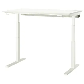 IKEA MITTZON МІТТЗОН, стіл регульований, електричний білий, 140x80 см 195.285.63 фото